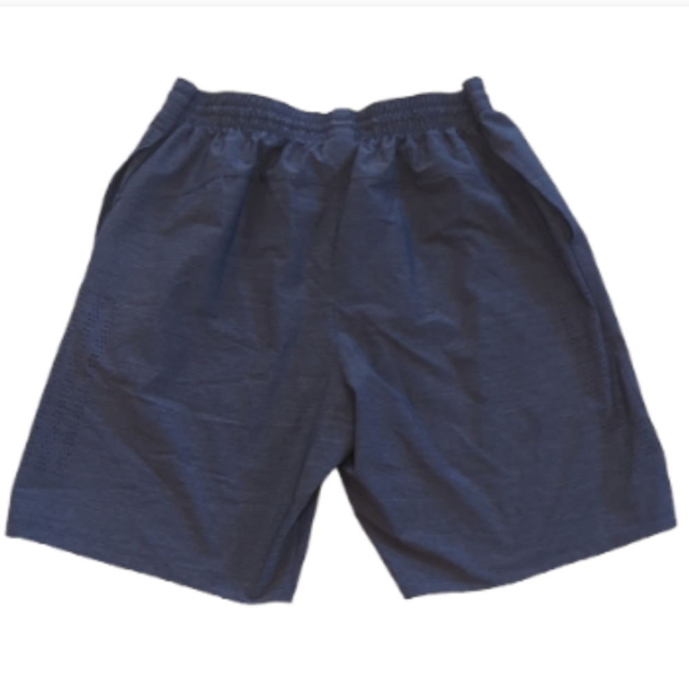 Adidas Gym Shorts with Elastic Waist Dark Blue Size XL - Picture 2 of 6